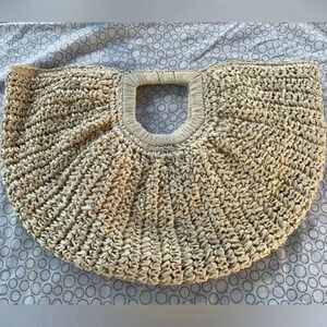 Ramla Chic Beige Woven Handbag Beach Bag Beautiful Brand New Poly Sealed